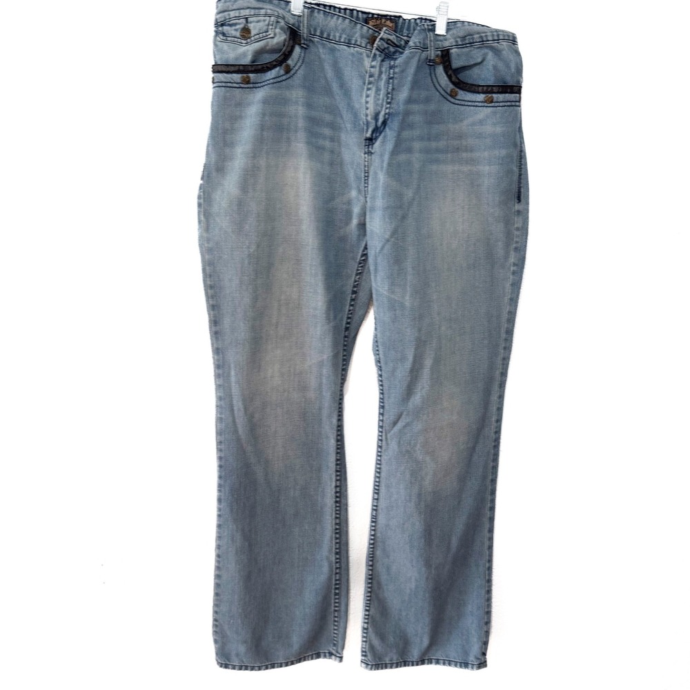 Blac Label Jeans Denim Pants Embellished Pockets Light Wash Mens Size 44